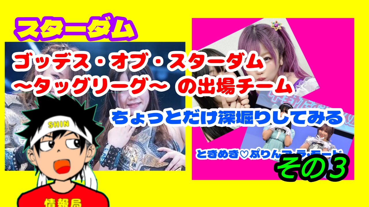 【スターダム】ゴッデス・オブ・スターダム ～タッグリーグ〜の出場チームを深堀りしてみる。その３