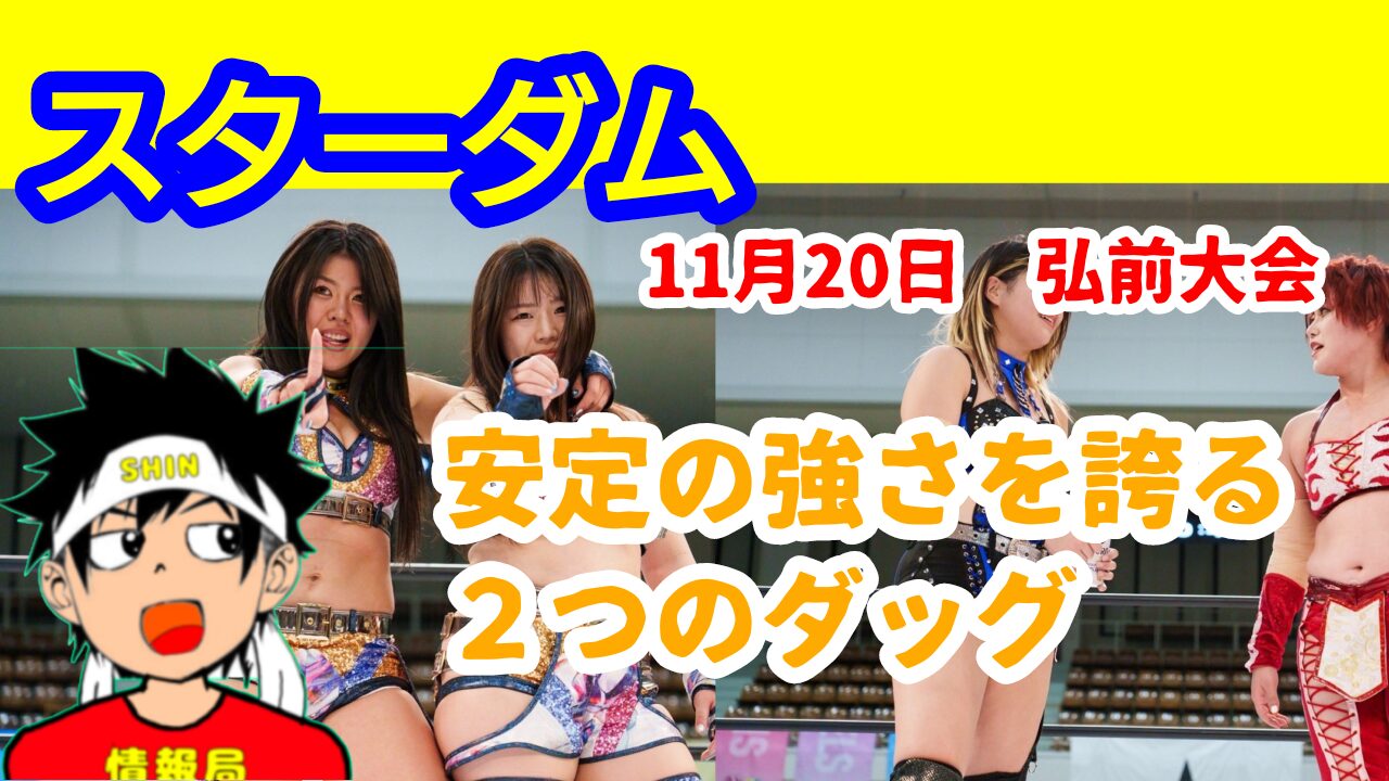 【スターダム】11月20日　弘前大会安定の強さを誇る2つのダッグ。　