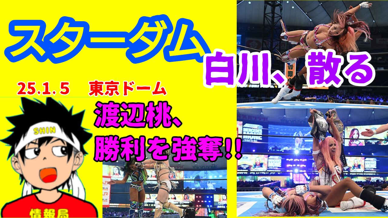 【スターダム】渡辺桃、勝利を強奪。無念、白川、散る。